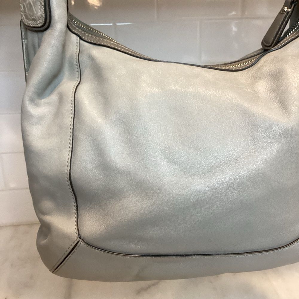 Coach Purse Handbag Leather Kristin Spectator Elevated Alligator Satchel Tote - Picture 5 of 14